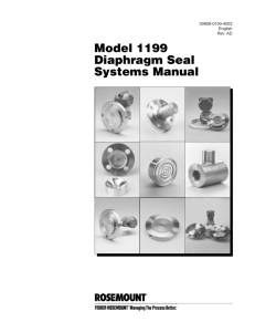 Model 1199 Diaphragm Seal Systems Manual