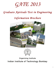 GATE 2013 Brochure - Krishna Institute of Engineering and