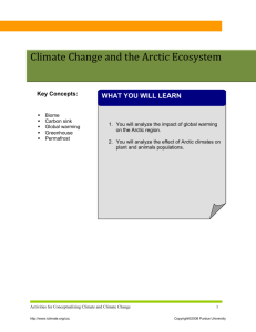 Climate Change and the Arctic Ecosystem