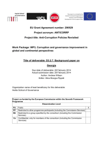 EU Grant Agreement number: 290529 Project acronym