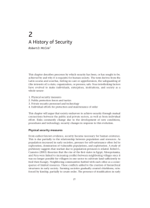 A History of Security