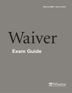 Waiver Exam Guide
