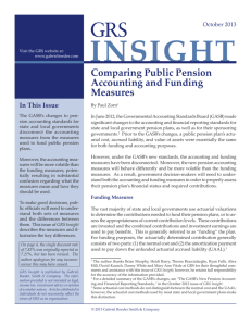 Comparing Public Pension Accounting and Funding Measures