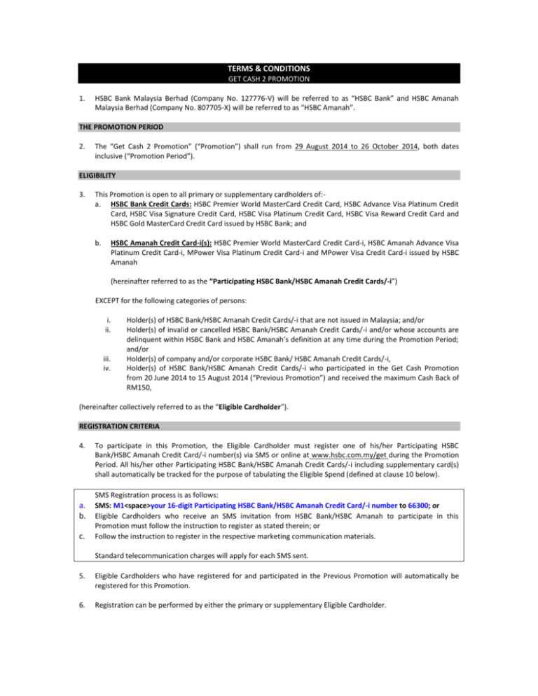 Terms And Conditions