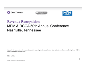 Revenue Recognition - MFM: Media Financial Management