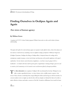 Finding Ourselves in Oedipus Again and Again