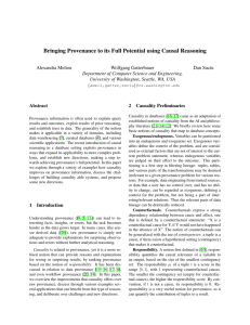 Bringing Provenance to its Full Potential using Causal Reasoning
