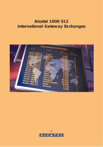 Alcatel 1000 S12 International Gateway Exchanges
