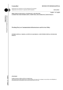 Unclassified DSTI/ICCP/CISP(2013)4/FINAL