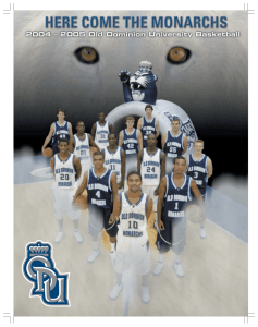 The 2004-05 Old Dominion Basketball Media Guide