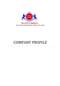Company Profile - IIS City Campus