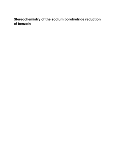 Stereochemistry of the sodium borohydride reduction of benzoin