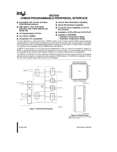 Programmable peripheral interface (PPI)