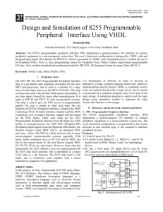 Design and Simulation of 8255 Programmable