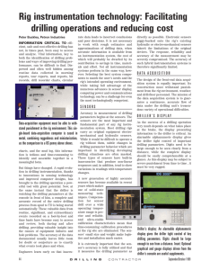 Rig instrumentation technology: Facilitating drilling operations and