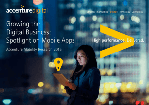 Growing the Digital Business: Spotlight on Mobile Apps