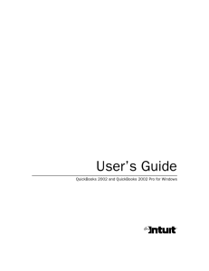 QuickBooks 2002 User's Guide