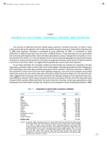 growth of electronic commerce: present and potential