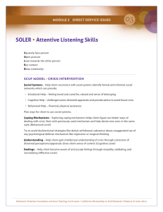 SOLER • Attentive Listening Skills