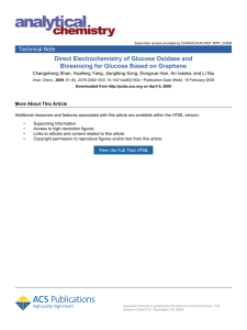 Direct Electrochemistry of Glucose Oxidase and Biosensing for