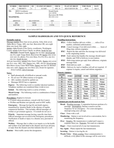 sample radiogram and nts quick reference