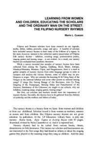 the filipino nursery rhymes