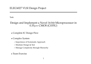 ELEC6027 VLSI Design Project Design and Implement a Novel 16