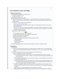 Lab 2: Resistance, Current, and Voltage