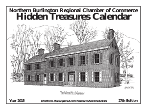 Hidden Treasures Calendar - Northern Burlington Regional