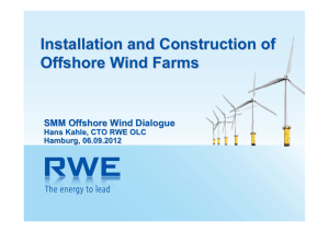 Installation and Construction of Offshore Wind Farms