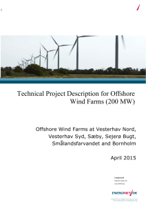 Technical Project Description for Offshore Wind Farms