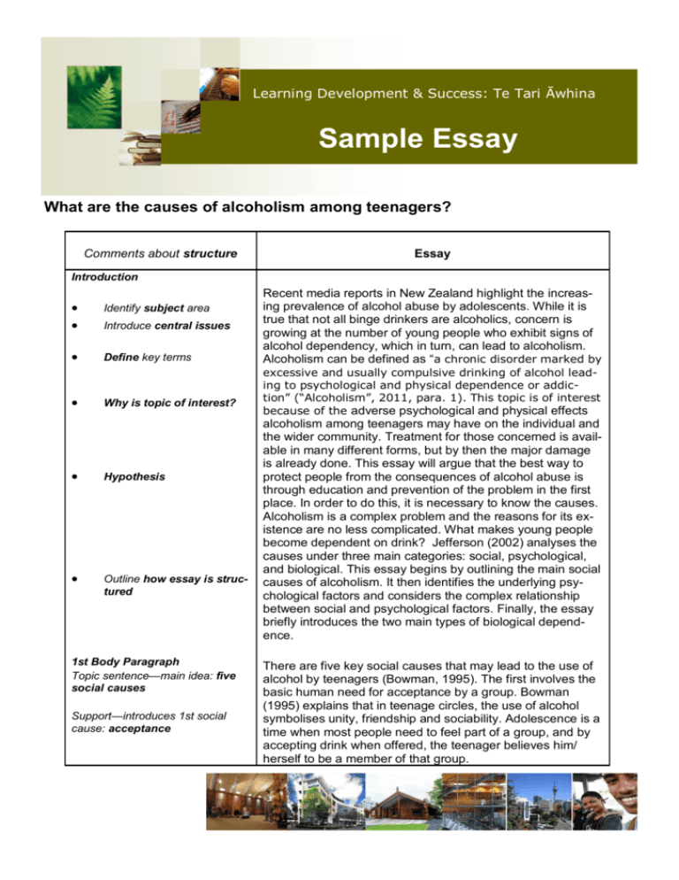 university of auckland essay format