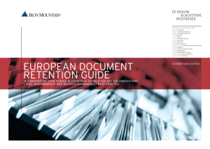 european document retention guide