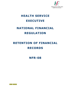 Retention of Financial Records