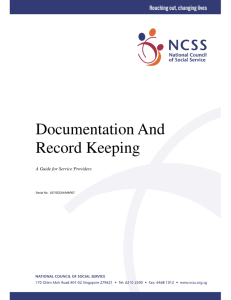 Documentation And Record Keeping