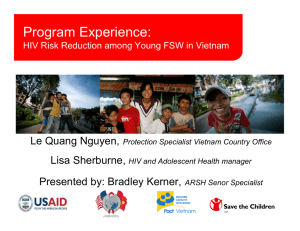 Save the Children's Experiences from Vietnam