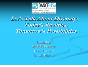 Let's Talk About Diversity: Today's Realities