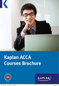 Kaplan ACCA Courses Brochure