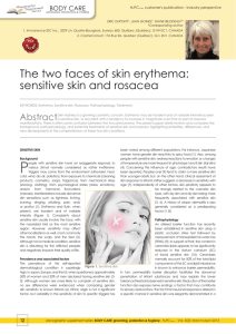 The two faces of skin erythema: sensitive skin and rosacea