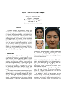 Digital Face Makeup by Example - School of Computing