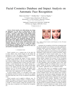 Facial Cosmetics Database and Impact Analysis on Automatic Face