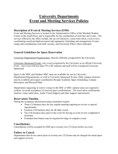 USF Department Policies - Marshall Student Center