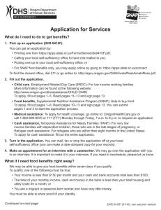 Application for Services