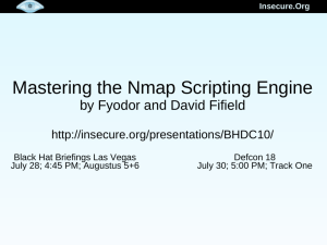 Mastering the Nmap Scripting Engine