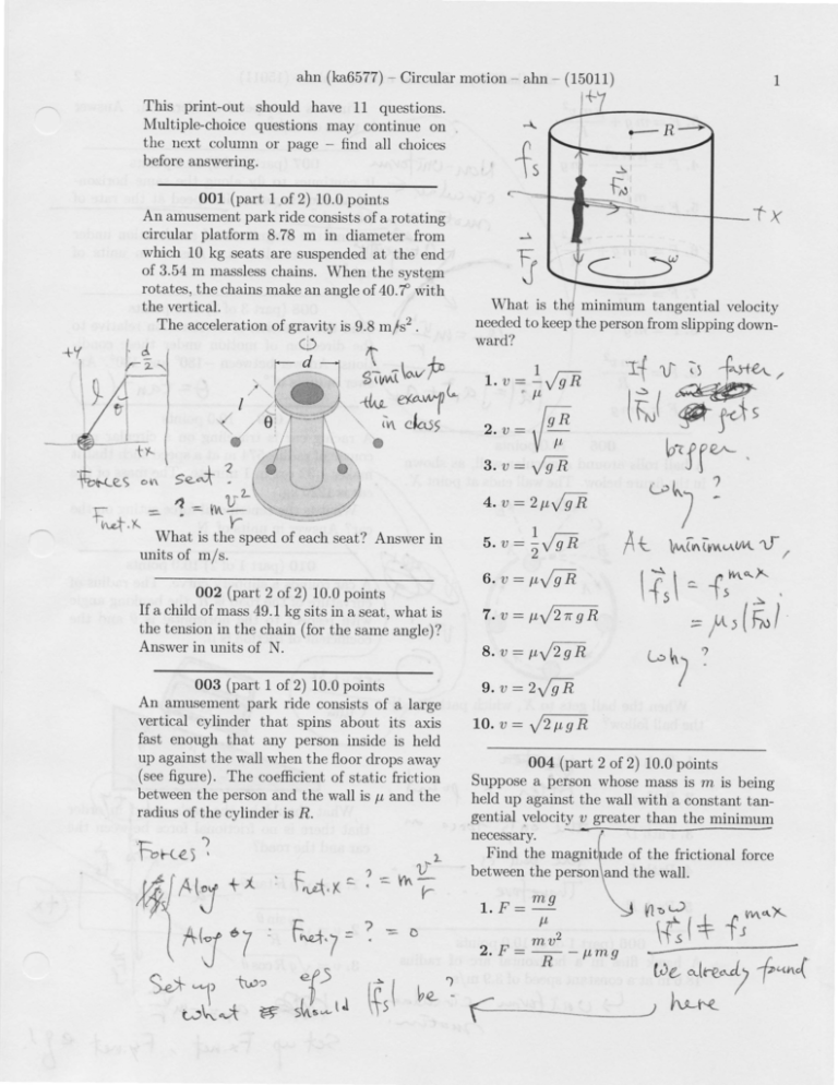 Circular motion