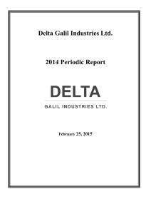 Q4 of 2014 - Delta Galil Industries
