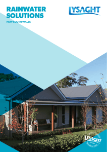 LYSAGHT® Rainwater Solutions NSW