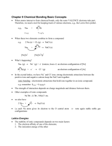 Chemical Bonding I - X-Colloid Chemistry Home Page