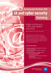 Cyber Security training from QA