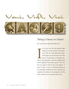 Veni, Vidi, Vici - University of Pennsylvania Museum of Archaeology